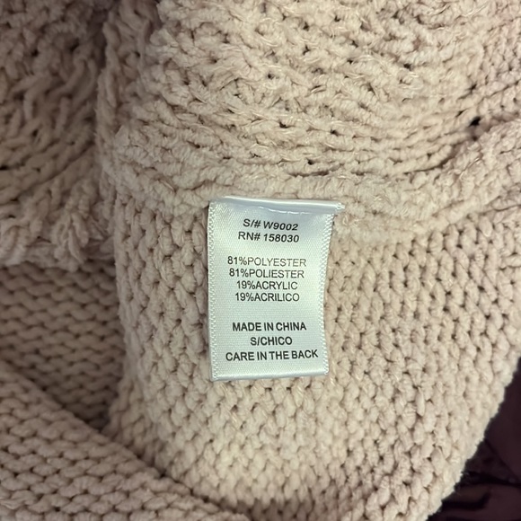 Anthropologie Lovetree oversized mauve distressed sweater - Picture 6 of 8